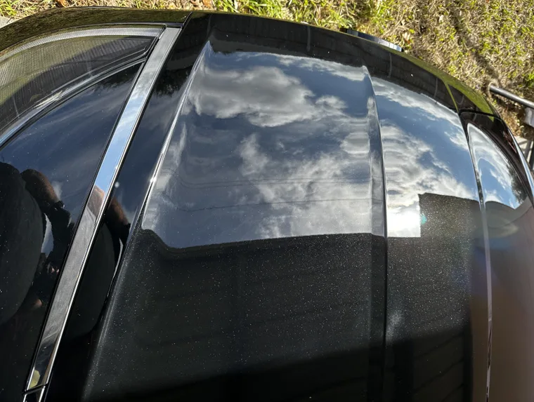 Vehicle paint after correction — mirror gloss finish